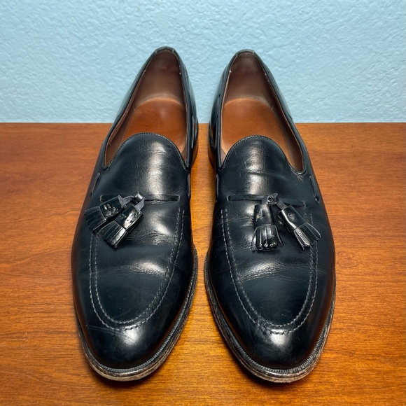 Allen Edmonds Grayson 13 A Narrow Width Black Leather Tassel Loafers Shoes 8217 - Picture 7 of 14